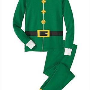 Hanna Andersson Elf Christmas pjs pajamas 130